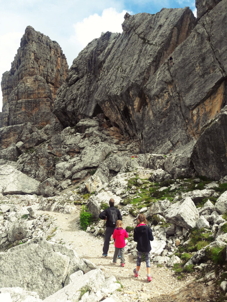 cinque torri avec les enfants