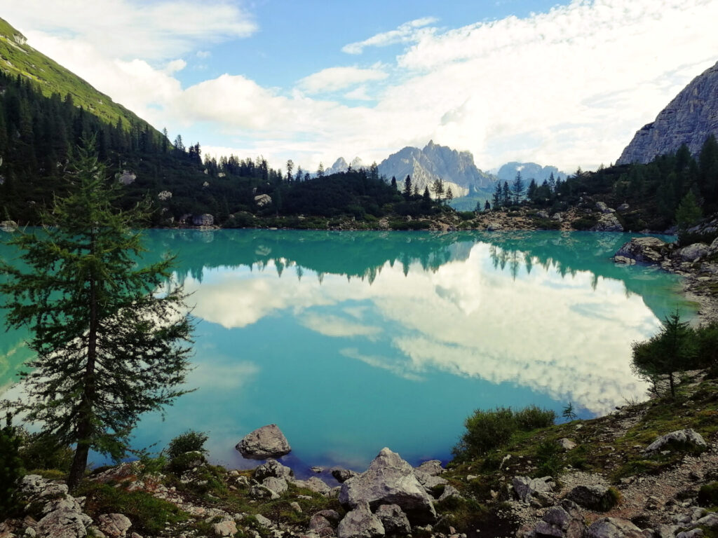 randonne en famille dans les Dolomites