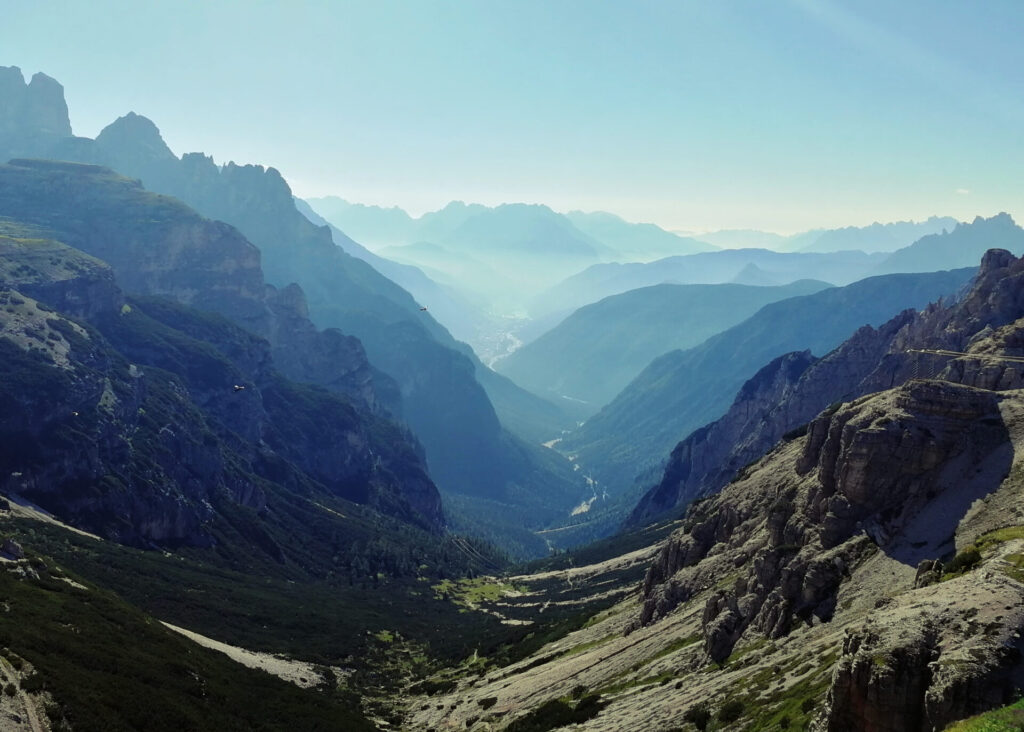 vue depuis les tre cime