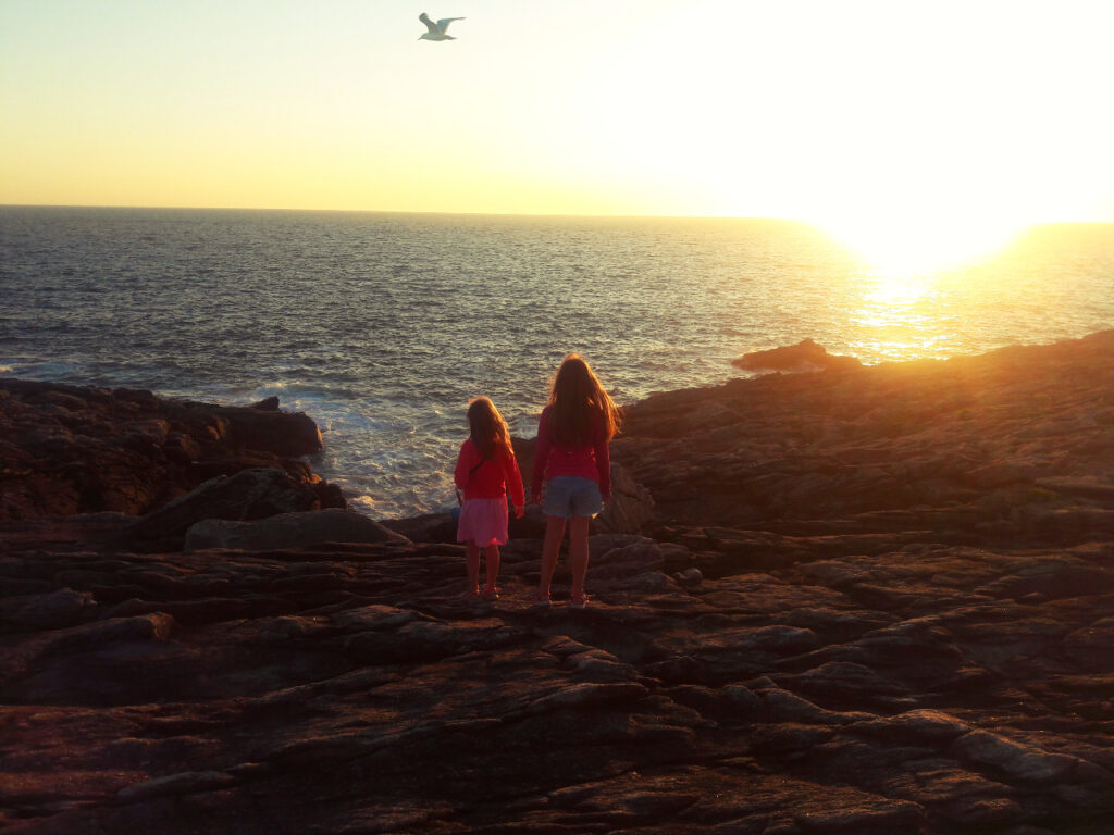 Coucher de soleil sur la côte sauvage de Quiberon