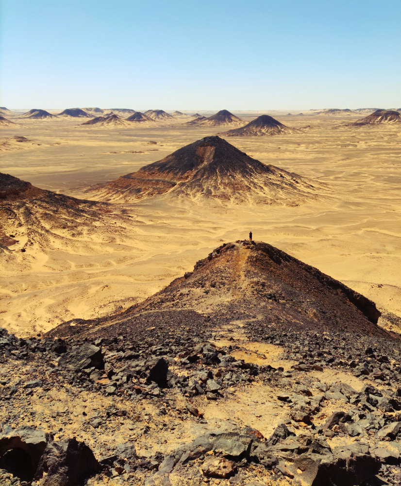 le désert noir en Égypte
