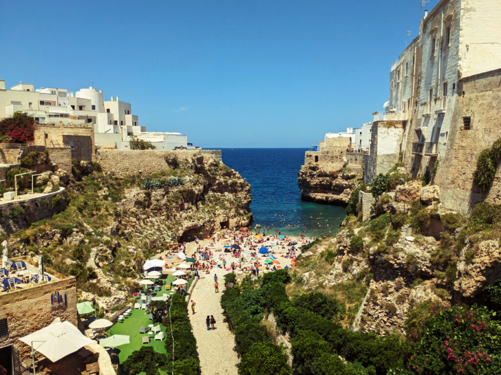 plage à polignano a mare