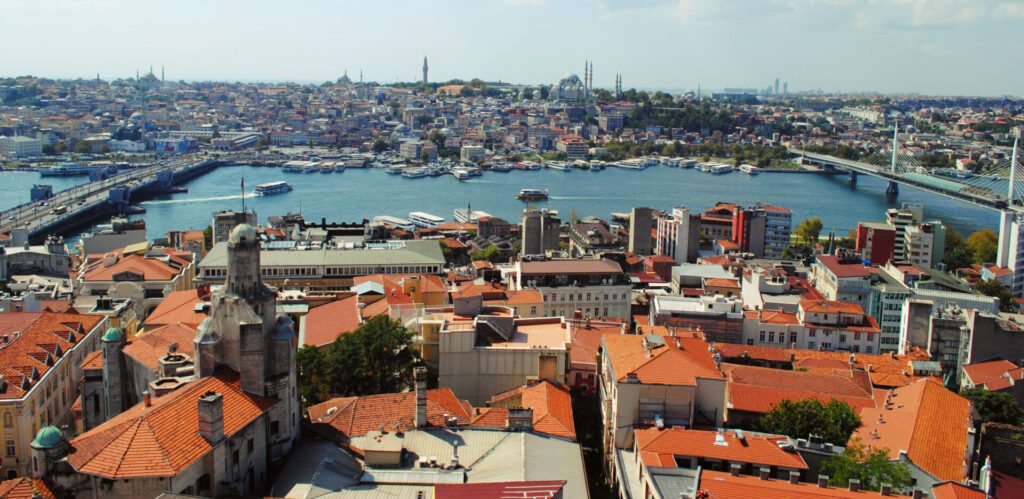 Point de vue depuis le sommet de la tour de Galata