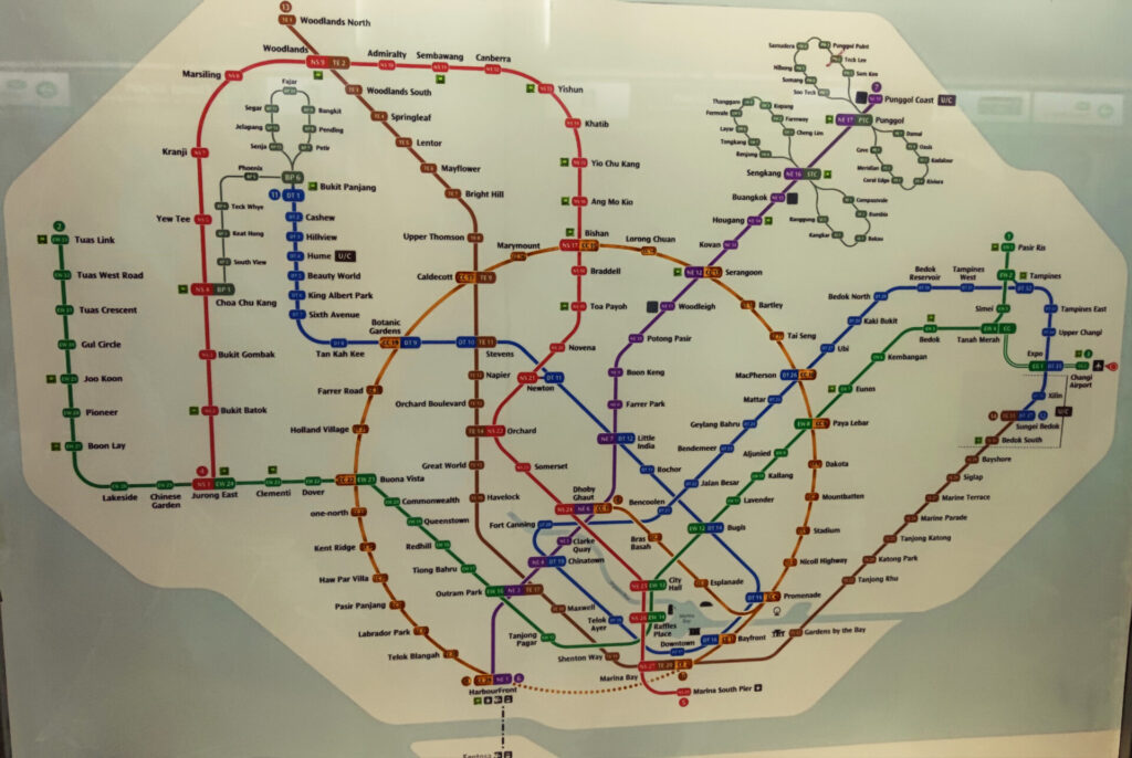 lignes métro singapour