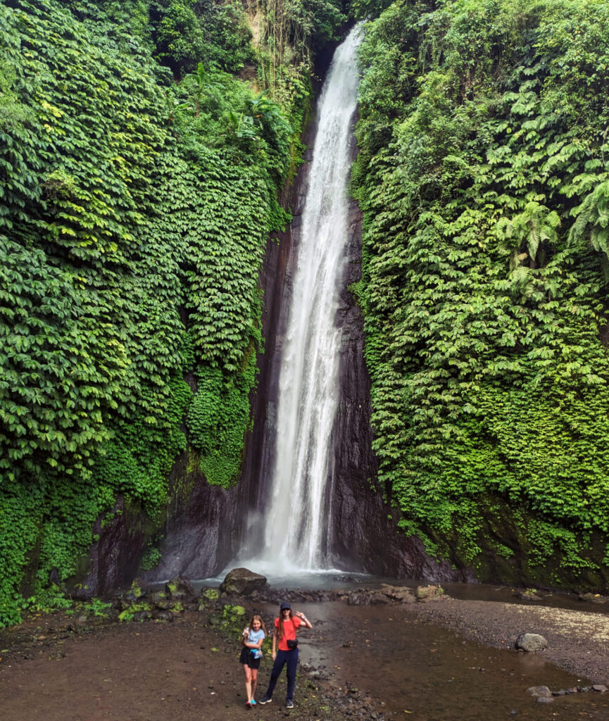 red coral waterfall