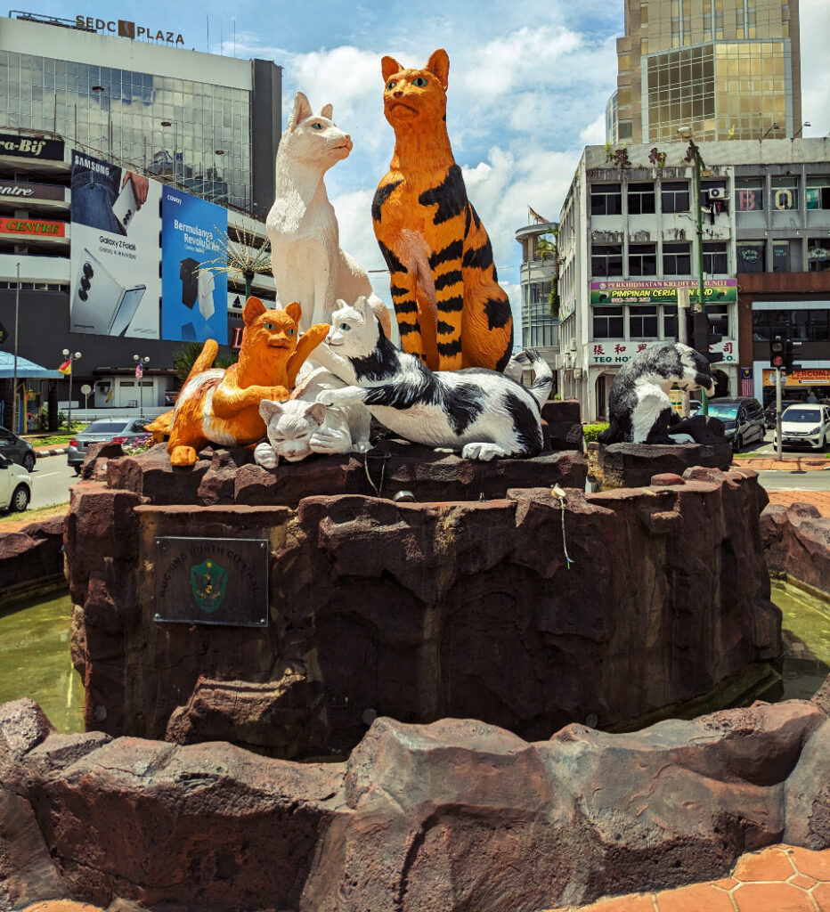Cat statue